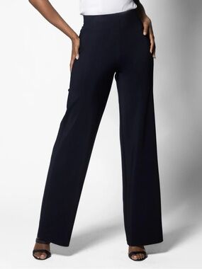 Maria Pinto Black Nylon Blend Flare Pants M (10)